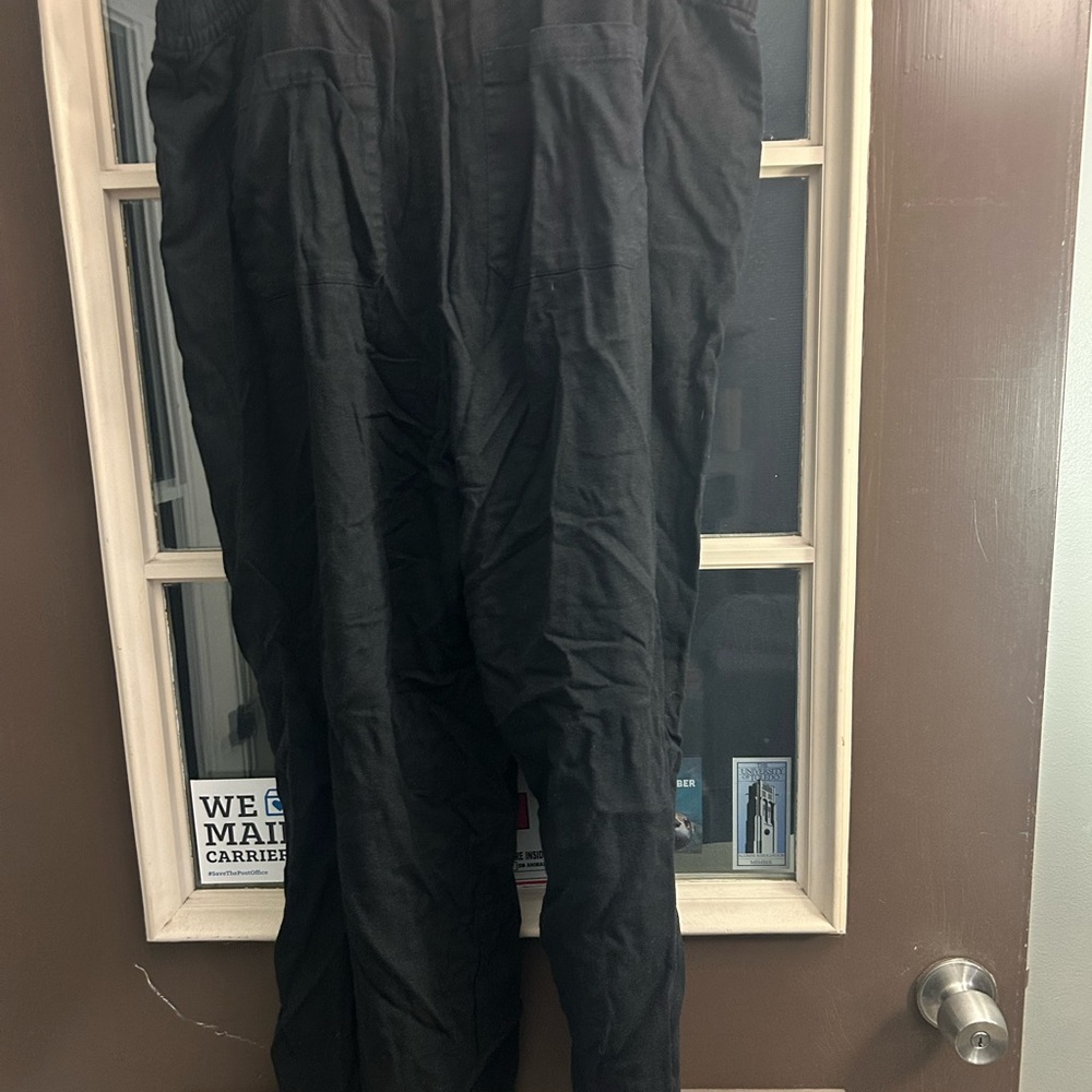Black linen pants old navy - Picture 3 of 4
